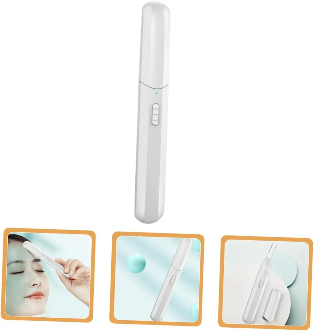 Maquinilla de afeitar eléctrica para cejas para mujer, recortadora de pelo indolora recargable por USB, kit de cuidado facial respetuoso con la piel