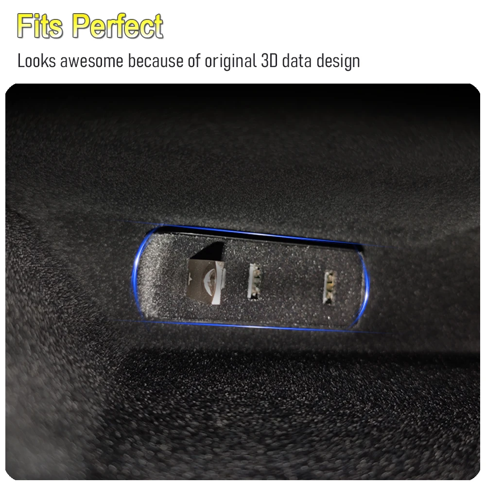 محطة إرساء صندوق القفازات لطراز تسلا 3 Y 3 + Y Juniper USB Hub منافذ السيارة 4 في 1 USB موسع شاحن ترقية نقل البيانات