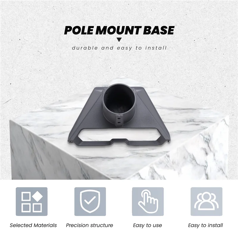

Ac29-Pole Mount Adapter Mounting Kit Aluminum Alloy For Starlink For Gen 3 Pipe Adapter Easy Installation Black