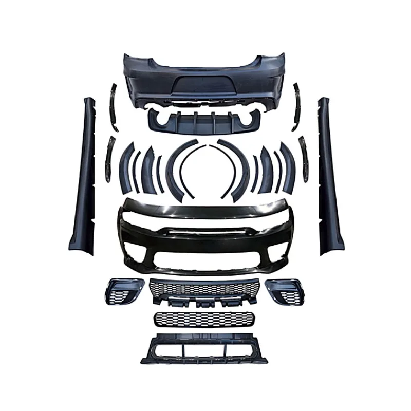 

Tom AutoDodge Charger Accessories Hellcat WIde Body Kit for Dodge Charger 2015-2023 Upgrade SRT Style Dodge Charger Widebody Kit