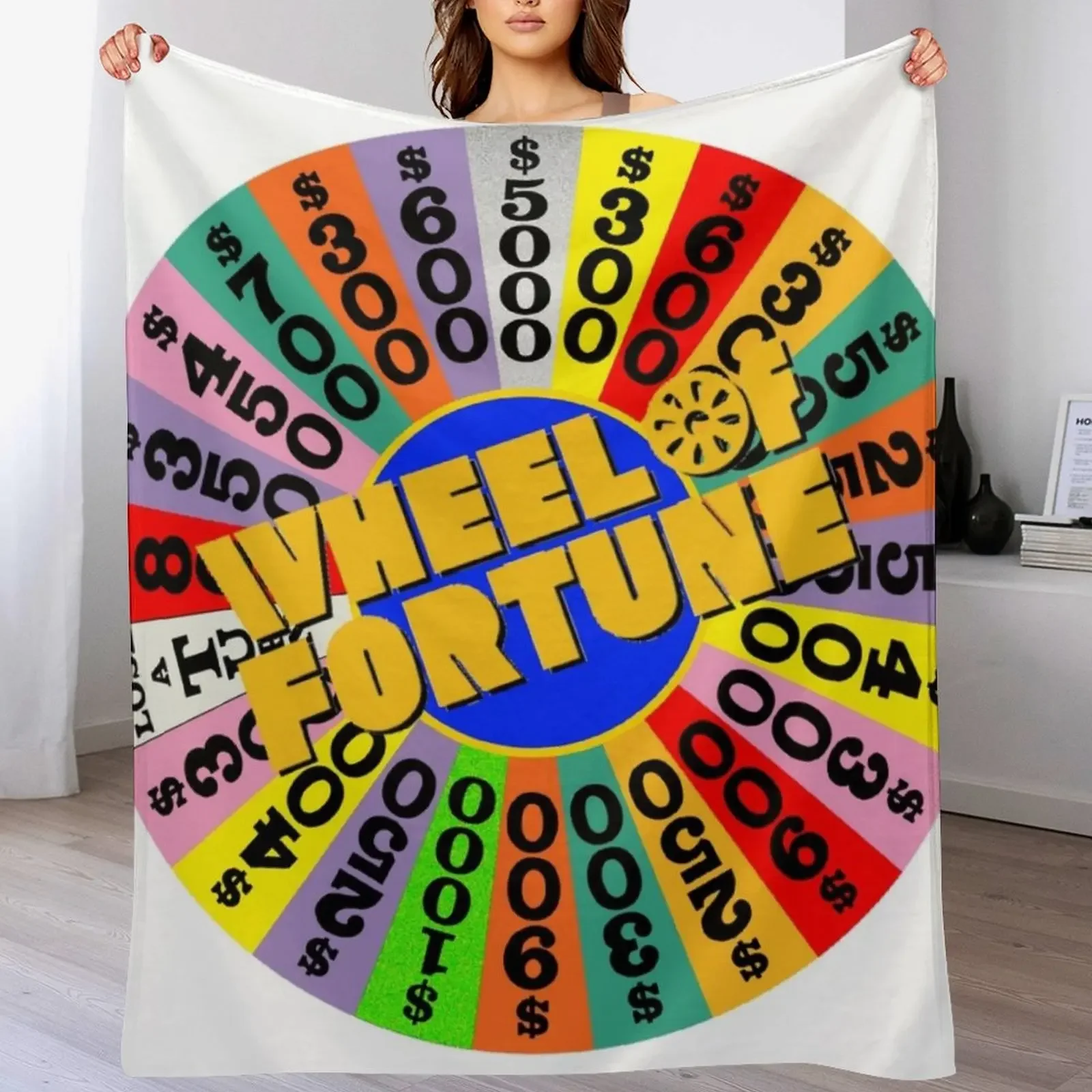 Wheel of Fortune Throw Blanket Heavy Softest Furry Blankets