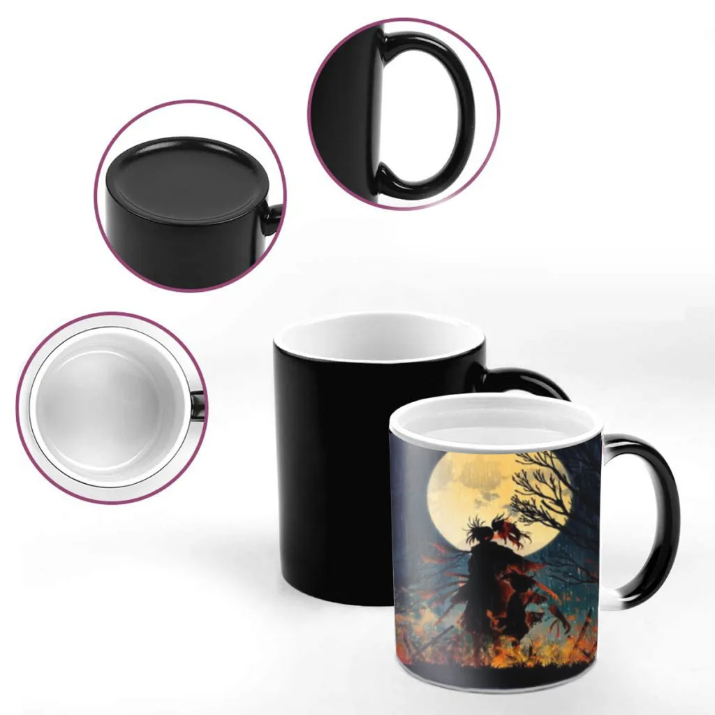 Anime Dororo Creativity Change Color Chang mug Ceramic mug Hot Coffee Cup Breakfast Cup mug Friend Gift