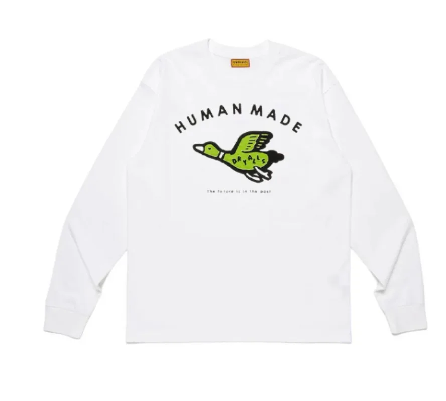 2026 Human Made L/S Tee Relaxed Fit Couple Matching 100% Cotton Streetwear