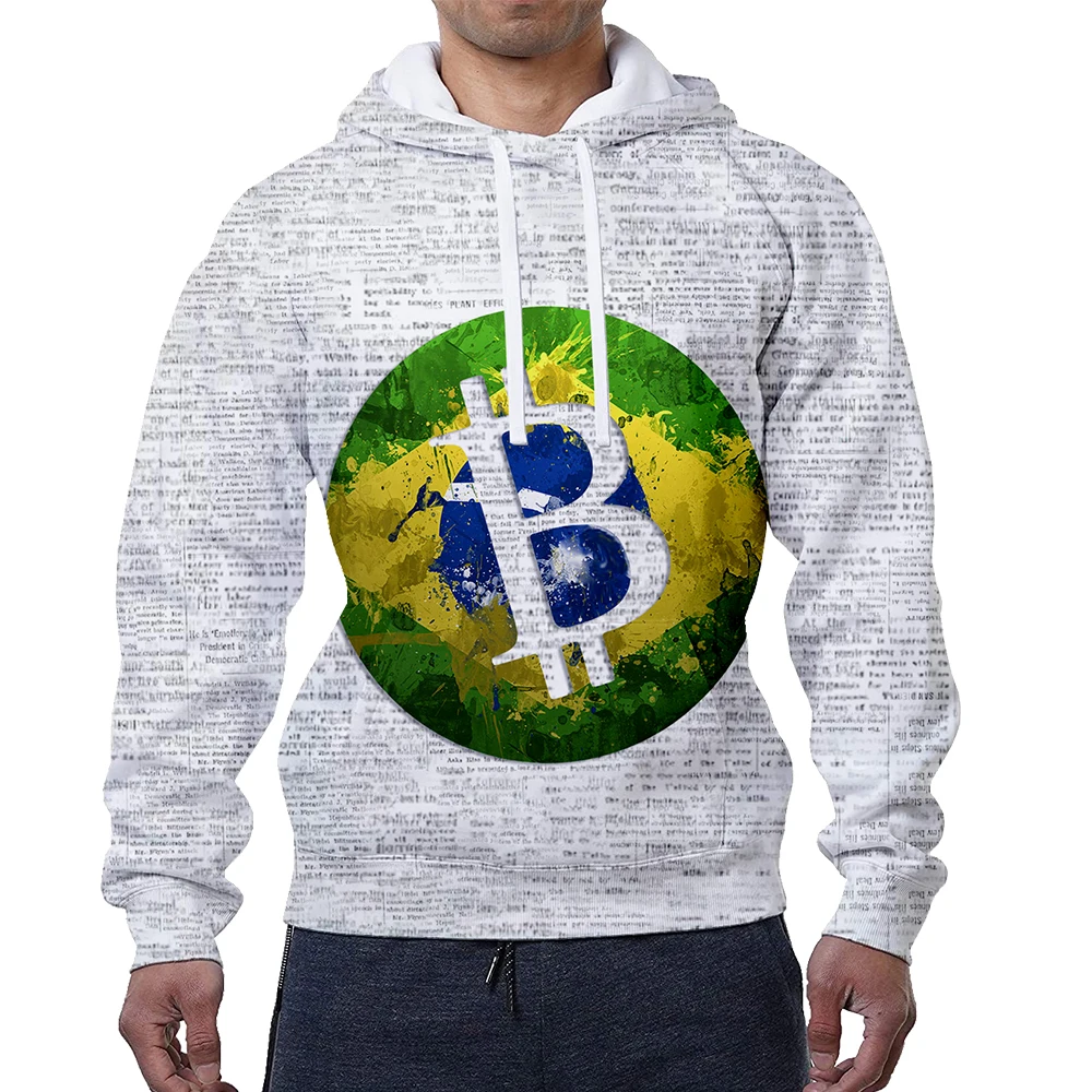 Autumn Winter Sportswear Clothes Brazil Flag Hoodie Men Women 3D Printed Sweatshirt Harajuku Style Hoodie Casual Pullover Jacket