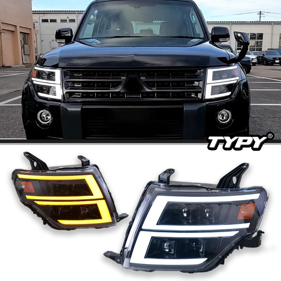 車用LEDヘッドライト,パジェロv93,v97,v87,2009-2021用ヘッドライト
