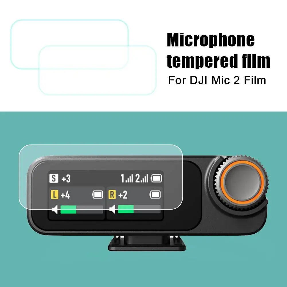 À prova de choque filme de vidro temperado para Dji microfone sem fio HD protetor de tela remoto, acessórios controlador, GL X3G1