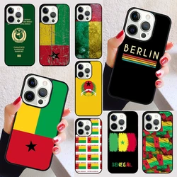 Guinea Bissau Flag cover For iPhone 15 16 13 12 11 14 Pro Max Mini Max SE 2020 7 8 6S Plus Phone Case