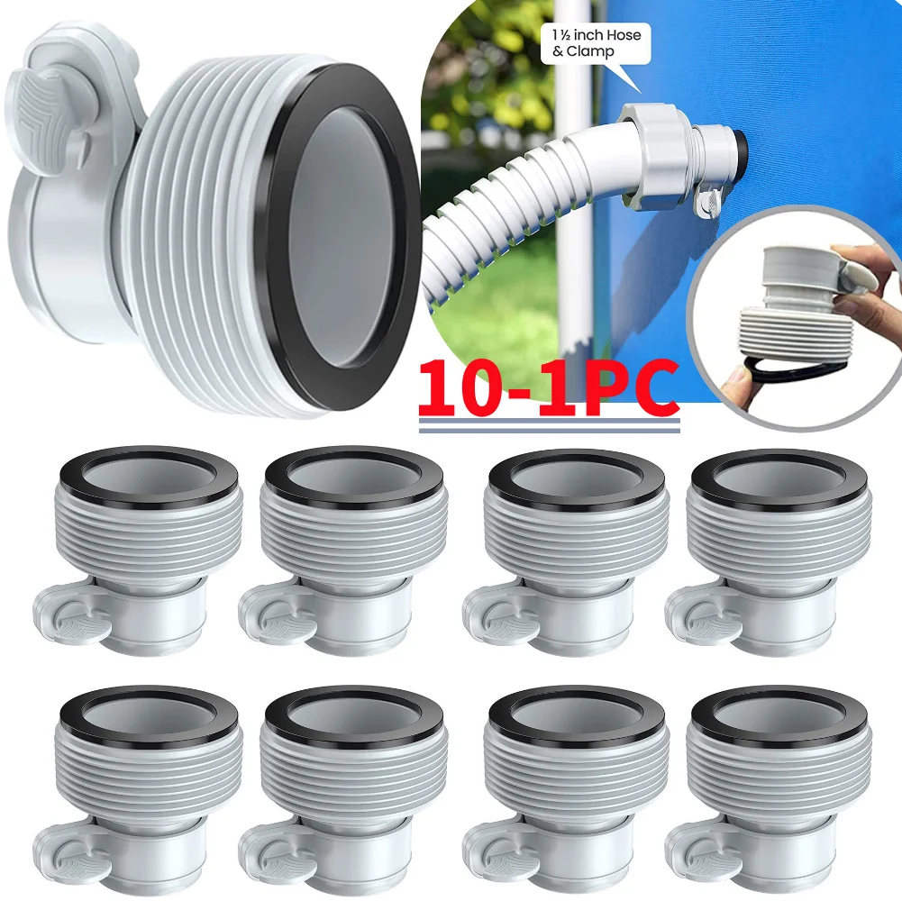 Adaptadores de bombas de piscina de 1,25 pulgadas a 1,5 pulgadas para reemplazo de conector de manguera Intex para piezas de bomba de manguera Intex conector piezas de piscina