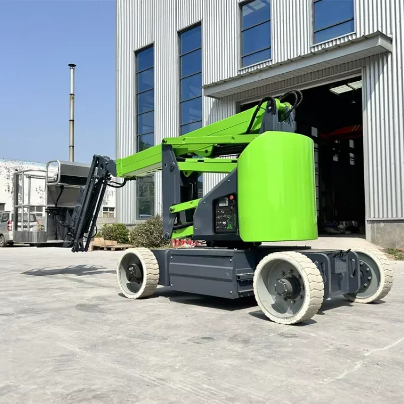 Aerial Lifts 360 Spin 10m 200kg Electric Boom Lift Platform Table Electric Diesel Hydraulic Cherry Picker Spider Boom Lift Genie - Image 2