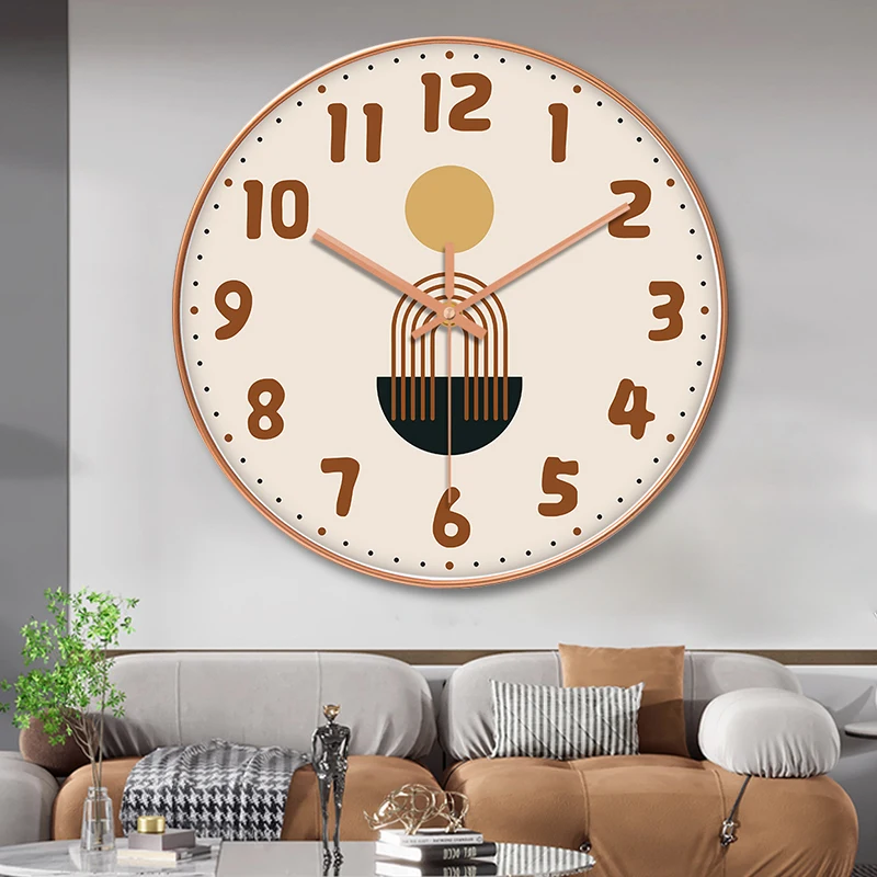 Batterie European Wall Clocks Premium Elegant Design Luxury Wall Clocks Christmas Bedroom Aesthetic Wandklok Woonkamer Room Deco