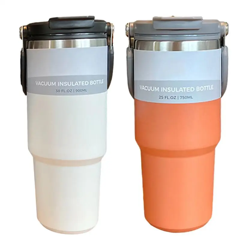 Car Travel Coffee Mug Thermos Mug Stainless Steel Portable Coffee Cup Tumbler Thermal  Insulated Water Bottle For Boys And Girls