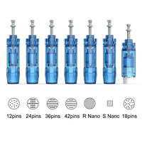 10pcs Dr pen M8S A9 A8S A11 A20 Disposable Sterile Derma Pen Needle Cartridge 3L Bayonet Valve New Design 12/18/24/36/42 Nano
