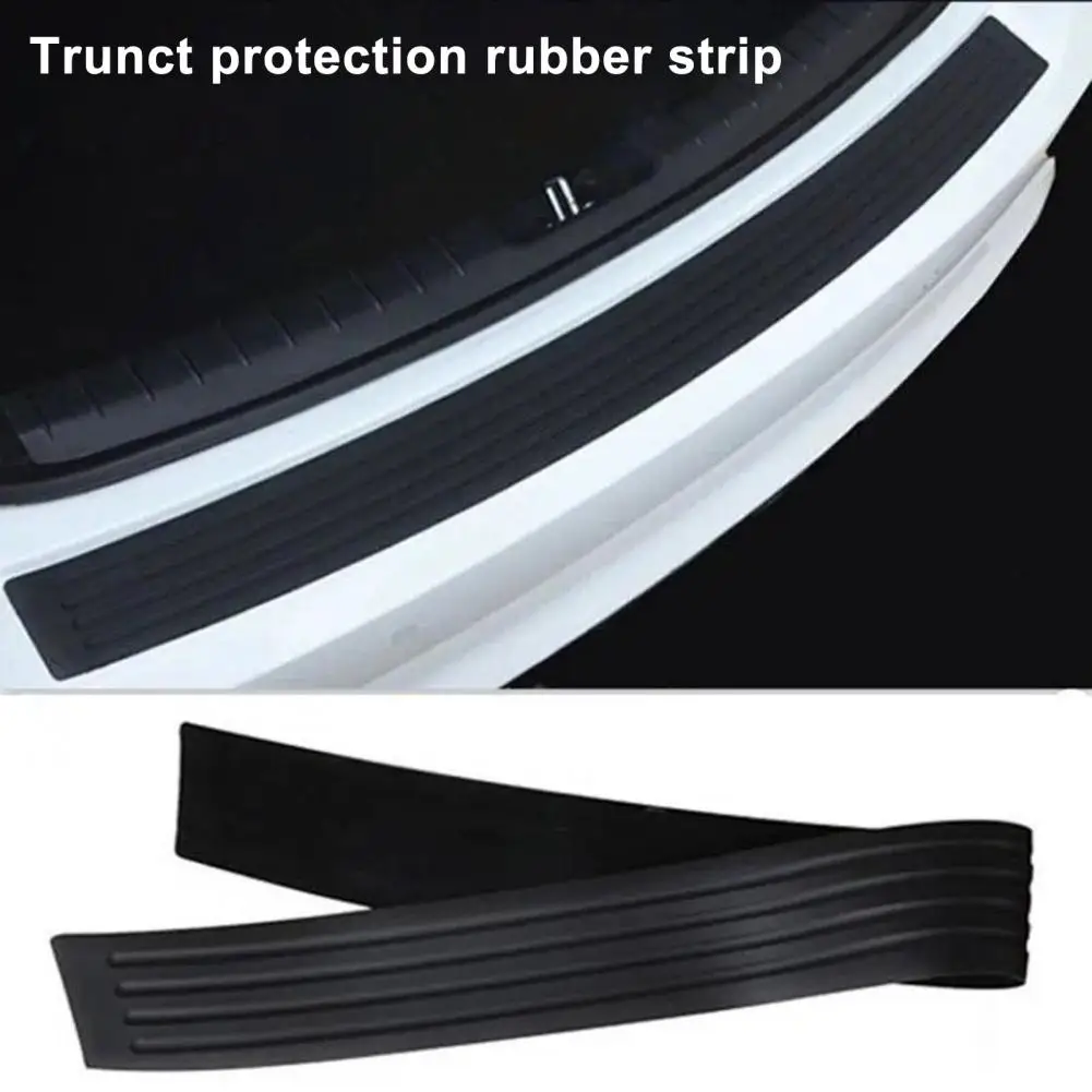 Groove Design Bumper Protector Car Bumper Protector Universal Black Silicone Car Rear Bumper Protector Guard Scratch-resistant