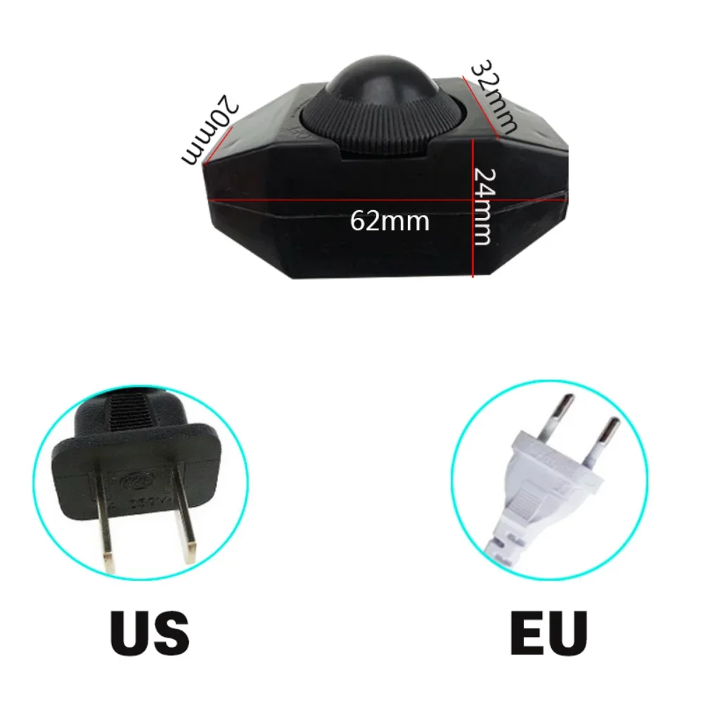 1.8M bez polaryzacji przełącznik LED ze ściemniaczem kabel modulatora światła sterownik ściemniacza do lampy stołowej 220V elektryczność Wiree