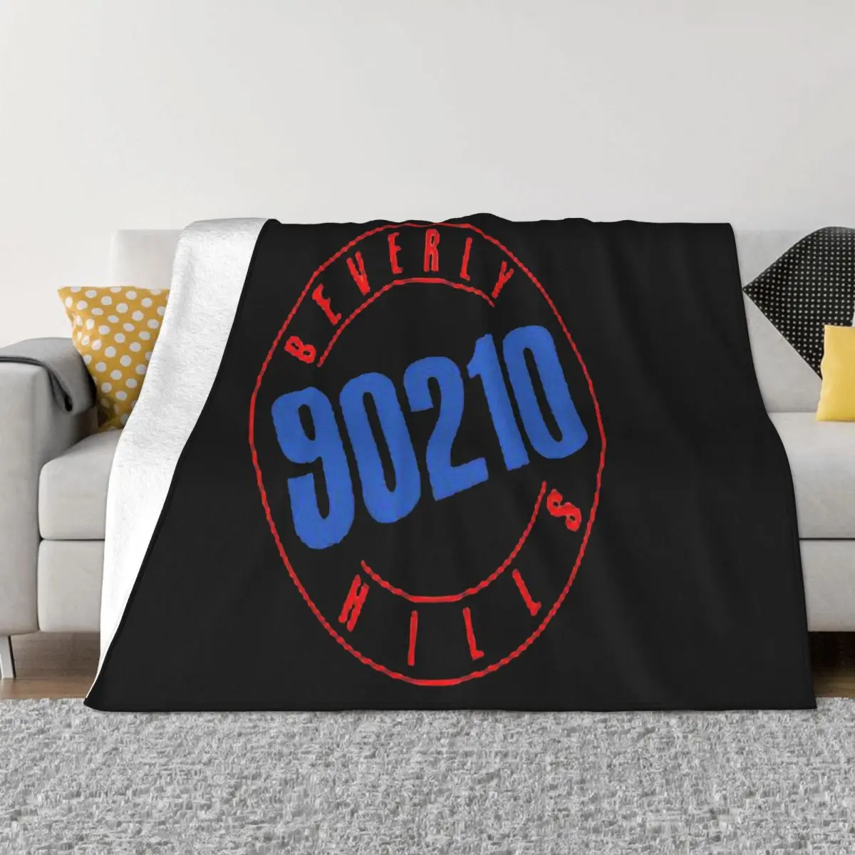 New Beverly Hills 90210 Tv Show Mens White Size S To 3Xl Cotton Cartoon Character Leisure Throw Blanket