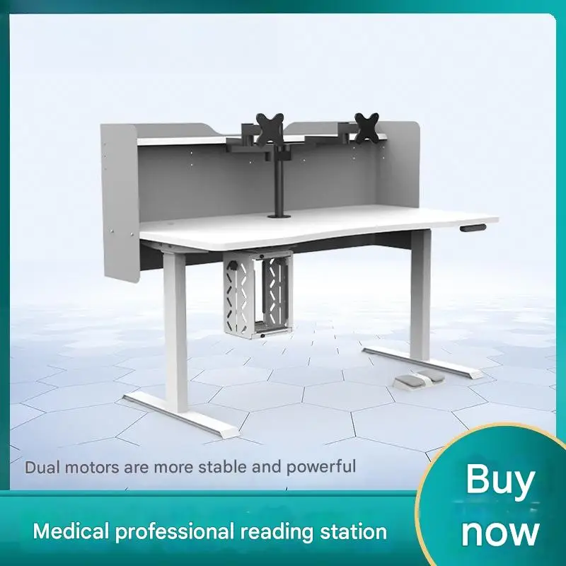 Meja Rumah Sakit Elektrik yang Dapat Diangkat |   Stasiun Diagnosis Medis dengan Pedal Nirkabel Cerdas