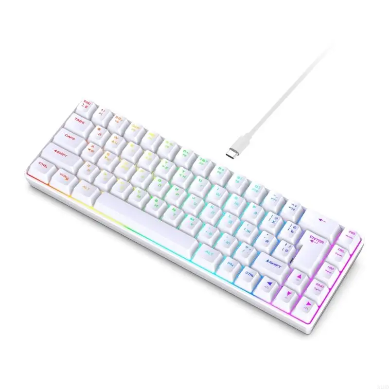 

N1HD 68Key CordedMembrane Gaming Keyboard More Than 18 Backlights Option Russian