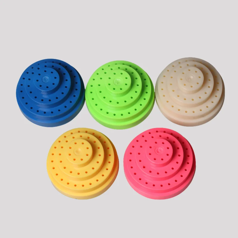 Dental 48 hole car needle box, circular plastic car needle grinding head, disinfection placement box, disinfection car needle ho