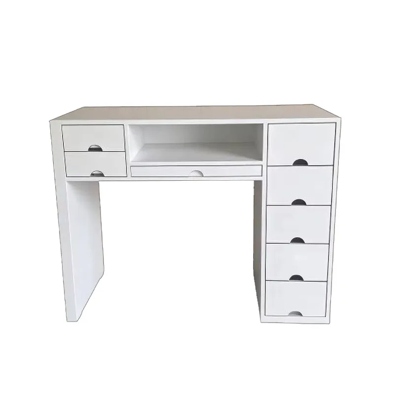 Minimalist Aesthetic Nail Desk Classic Trendy Multifunction Rustic Nail Desk European Italian Table Onglerie Mesa De Manicure