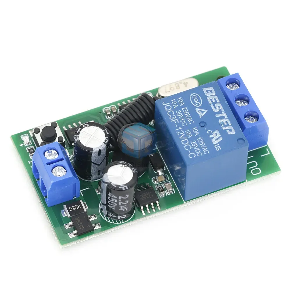 315MHZ 433MHz 315 433 MHZ AC 85- 220V 10A 1 Ch Channel Wireless RF Remote Control Board Transmitter Receiver Relay Switch Module