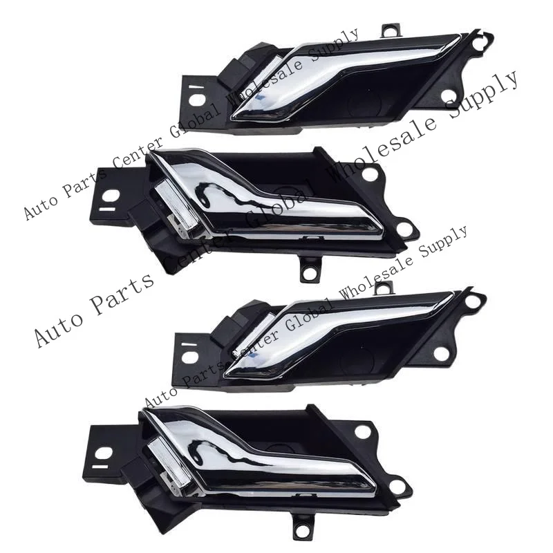 L+ 4Pcs Left Right Chrome Inside Door Handle For Chevy Captiva Sport Saturn Vue