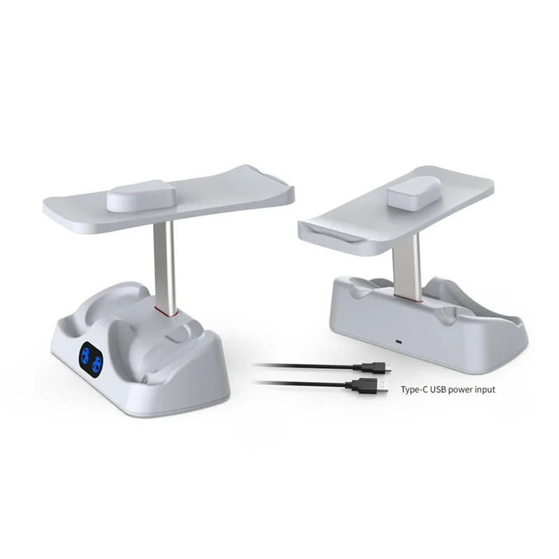 ل PS5 VR2 امتصاص مغناطيسي قوس قزح شحن حامل أجزاء لمقعد المقبض مع ضوء Rgb ملون يمكن تخزين نظارات سماعة الرأس #4