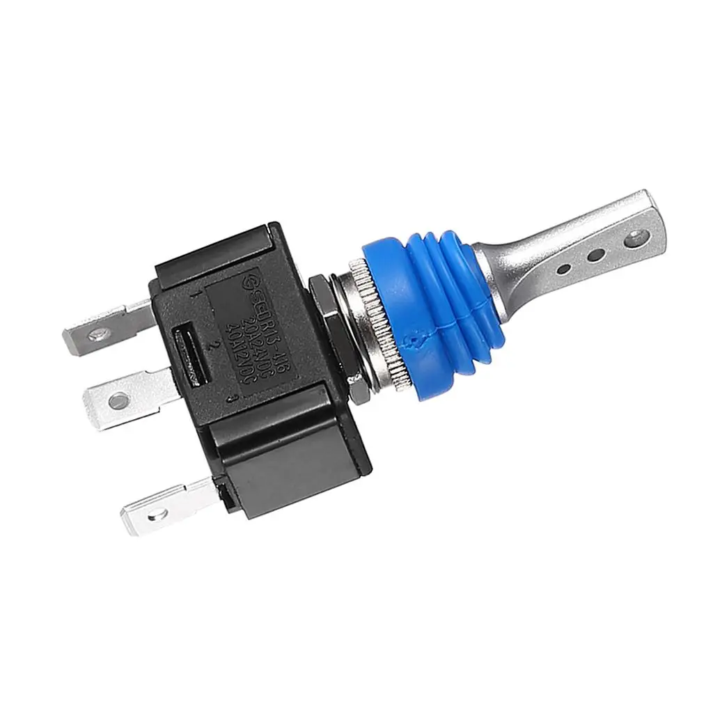 Automotive Water Resistant on Off Toggle Switch Plated Brass Terminals for Universal Turn Signal Assembly