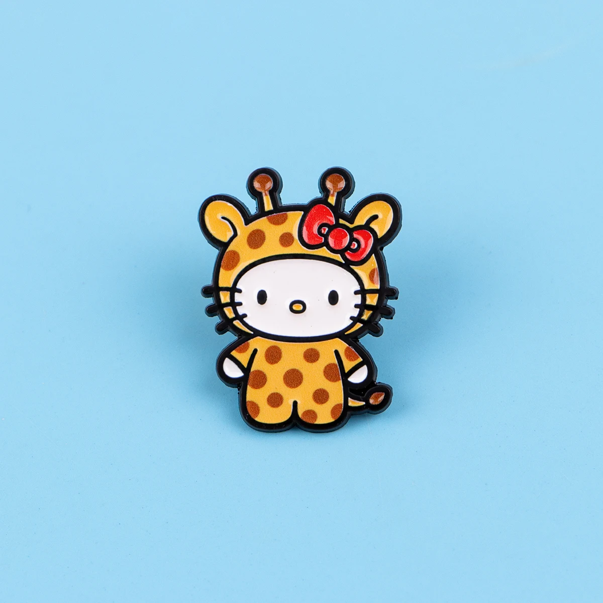 Kawaii Giraffe Enamel Pins Lotus Brooches Badges for Backpacks Jackets Hats Retro Collection Gifts Cosplay Accessories view 6