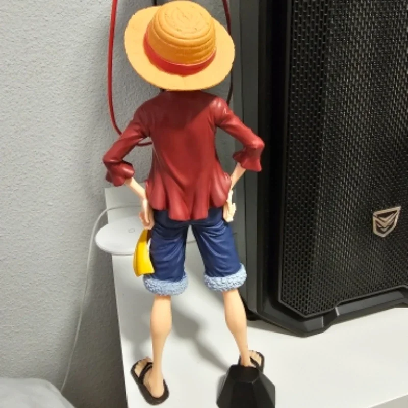 Figura Anime Colecionável Monkey D Luffy, Estatueta do macaco substituível, 3 Face Figure, Ornamento do quarto substituível, Holiday Gift, 26cm, 1 Pc