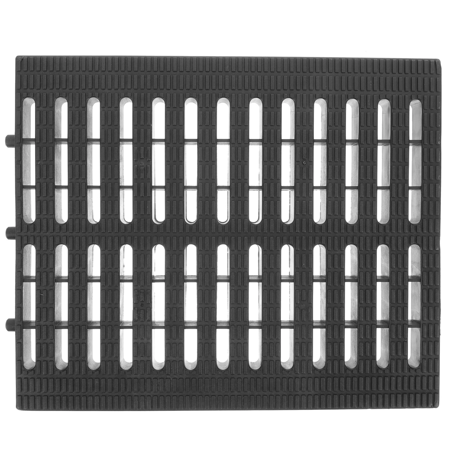 

Tub Drain Cover Trench Channel with Grate Groove Outdoor Drainage Grates Black Sewer Driveway