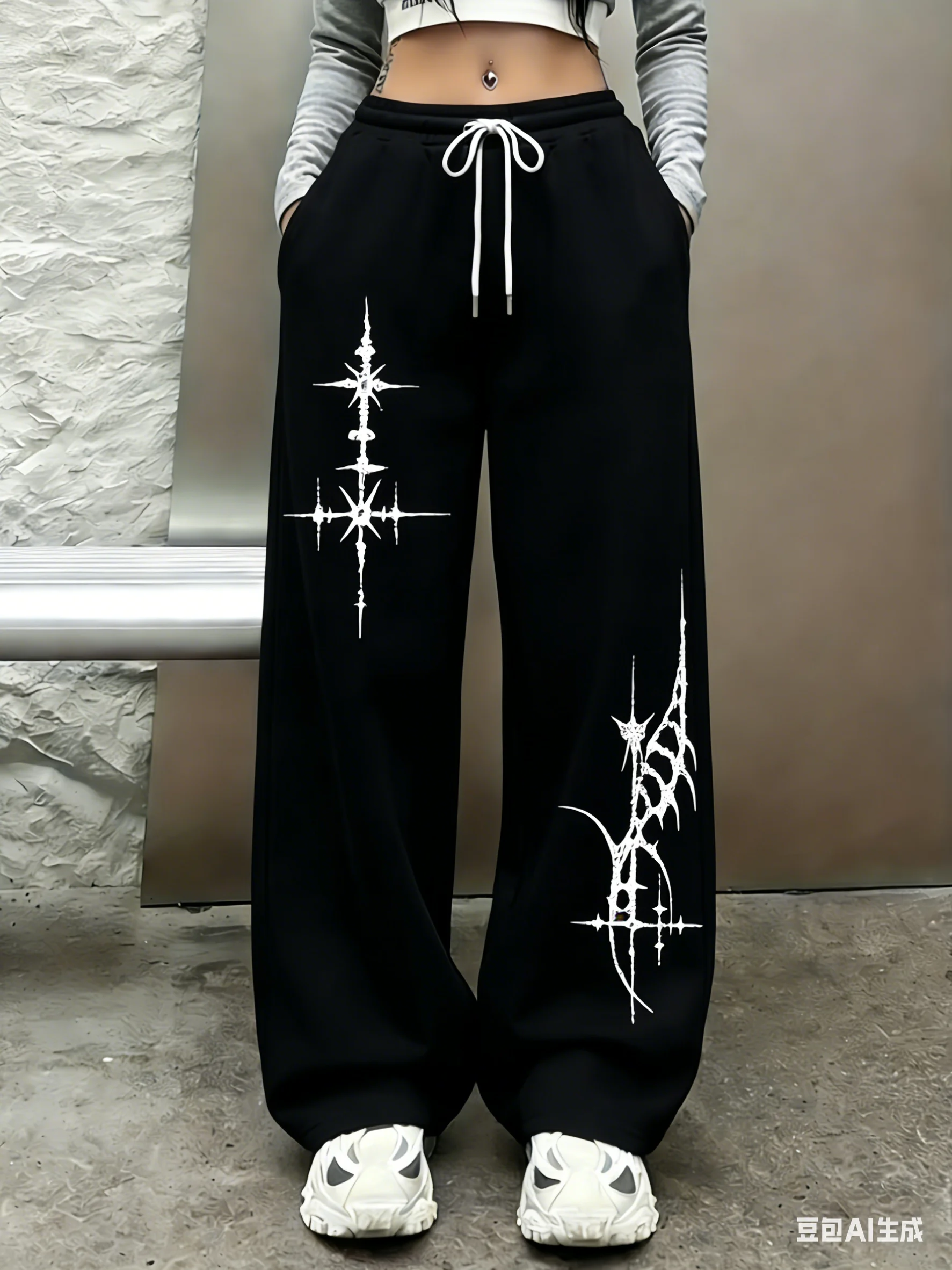 

2026 Лидер продаж, модные новые брюки для бега в стиле хип-хоп с готической текстурой, мужская уличная одежда, спортивные брюки для бега на открытом воздухе, большой размер