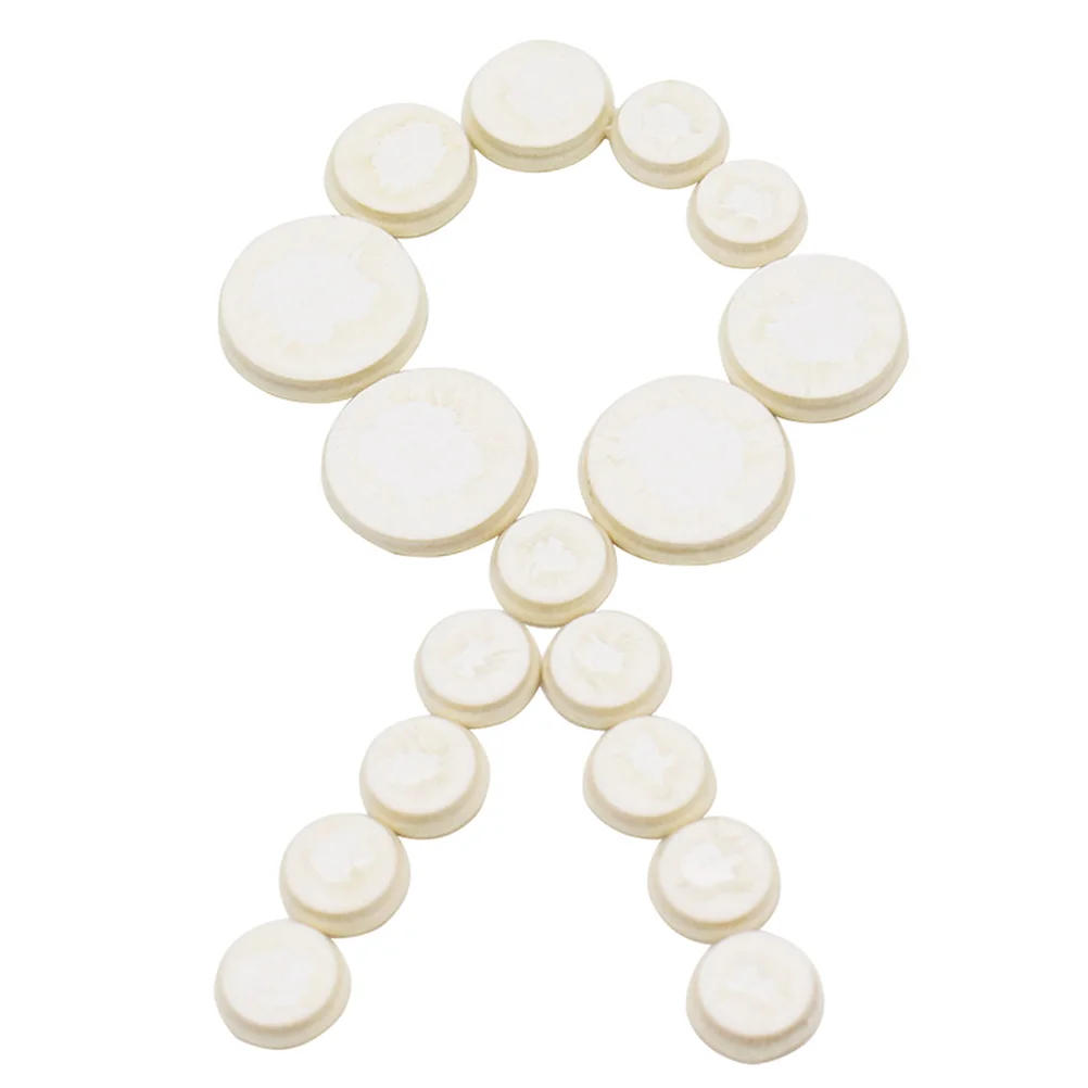 

17 in 1 Replacement Felt Clarinet Woodwind Instrument Pads (White) Bb clarinet pads Woodwind pads Woodwind clarinet pads