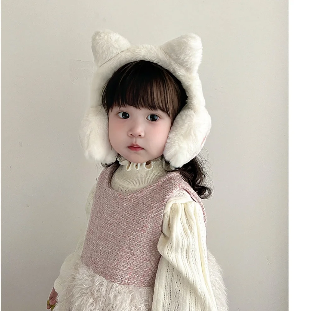 かわいいぬいぐるみ猫の爪イヤーマフ快適な防風イヤーウォーマー耳保護調節可能なイヤーカバー屋外乗馬アクセサリー