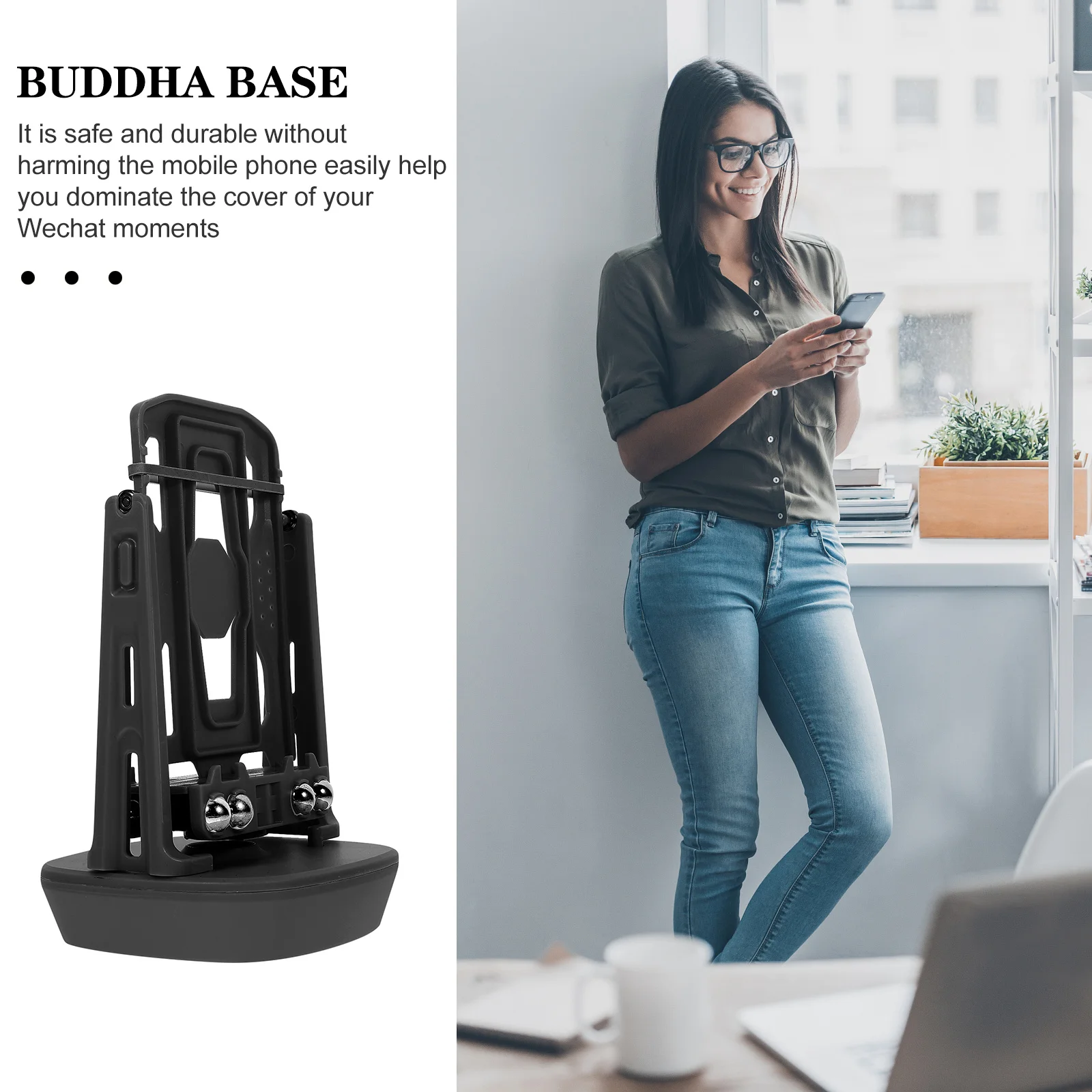 

Automatic Steps Earning Device Phone Swing Wiggler Mute Stepper for Counter USB Powered Mobile Holder Lazy Exercise Gadget