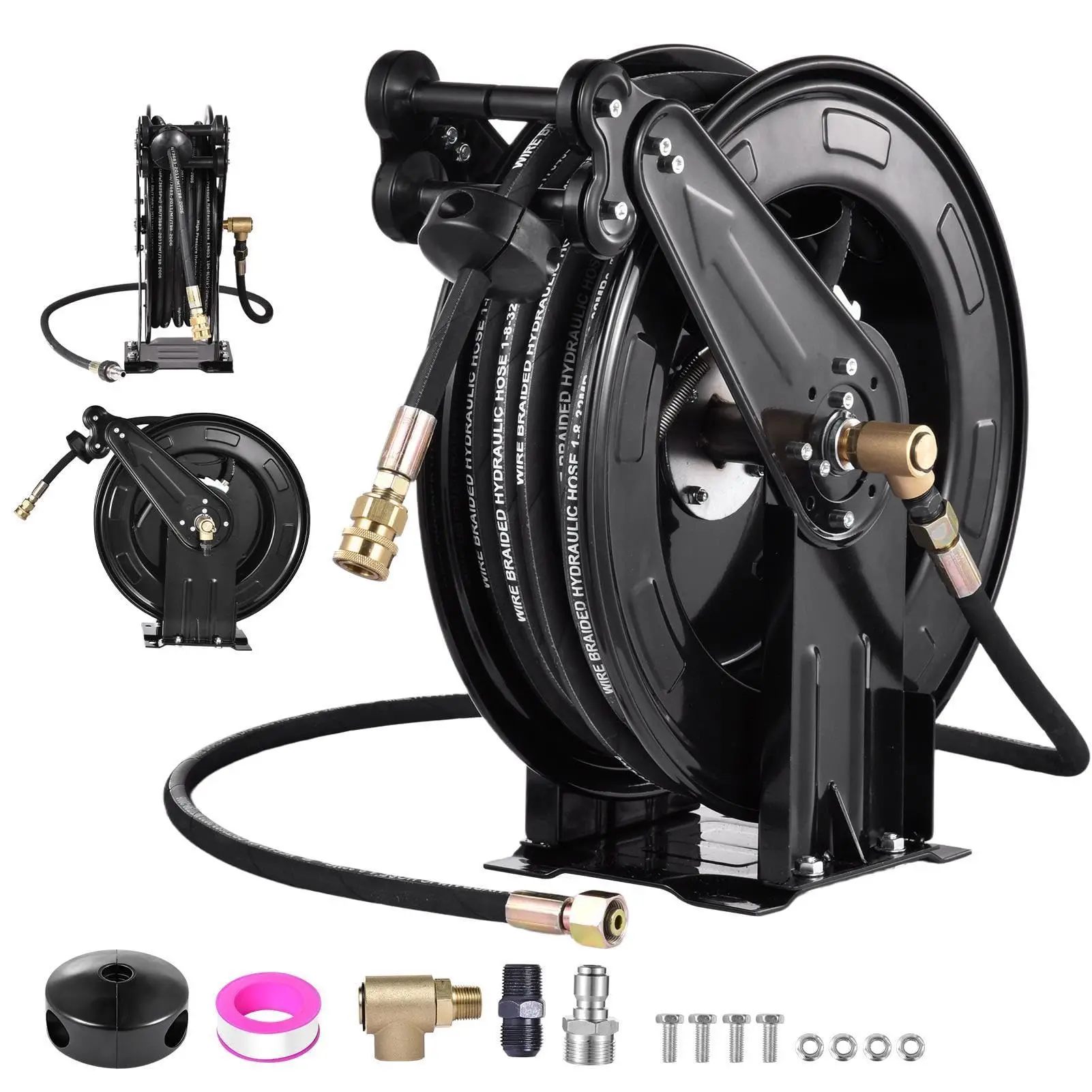 Pressure Washer Hose Reel, 3/8