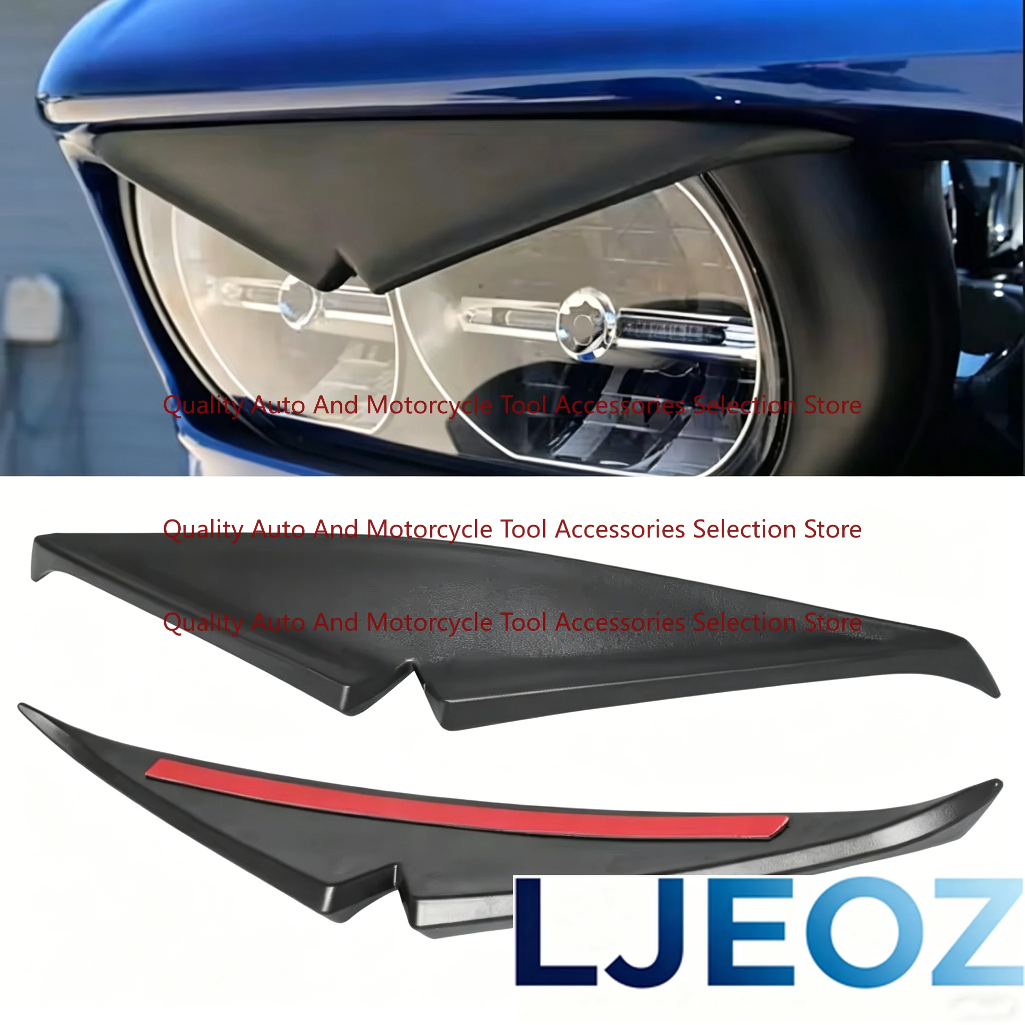 Cubierta de Faro Personalizada con Diseño de Ojo Sónico, Apta para Harley Dual Light Gliding, Modificación de Carretera, Faro Angry Bird