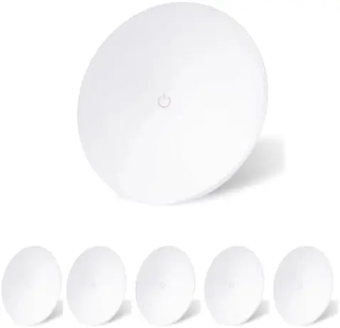 

Светодиодные потолочные светильники для автодомов 4,5 дюйма, 12В, теплый белый свет, с сенсорным выключателем, для кемперов, прицепов, лодок (6 штук)