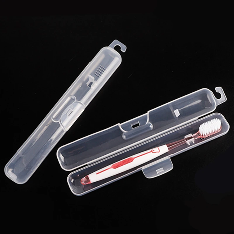 Transparent Toothbrush Storage Box Cases Travel Portable Holder Practical Container Toothbrush Box Organizer Bathroom Tools 1pcs