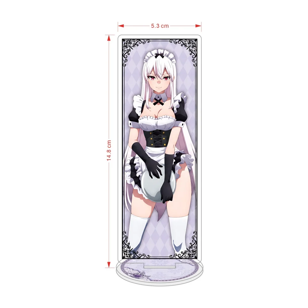 15cm Acrylic Keychain Stand Anime Chained Soldier Uzen Kyoka Izumo  Higashizono Rin Maid Ver Desktop Ornament Collectible Gift