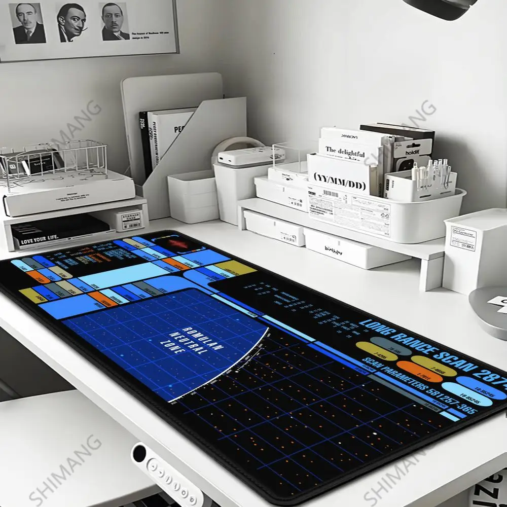 

S-Star T-Trek Starship Blueprint Mouse Pad Large Desk Mat Keyboard Office Rubber PC Non-slip Anti-fray Home Custom Best Price