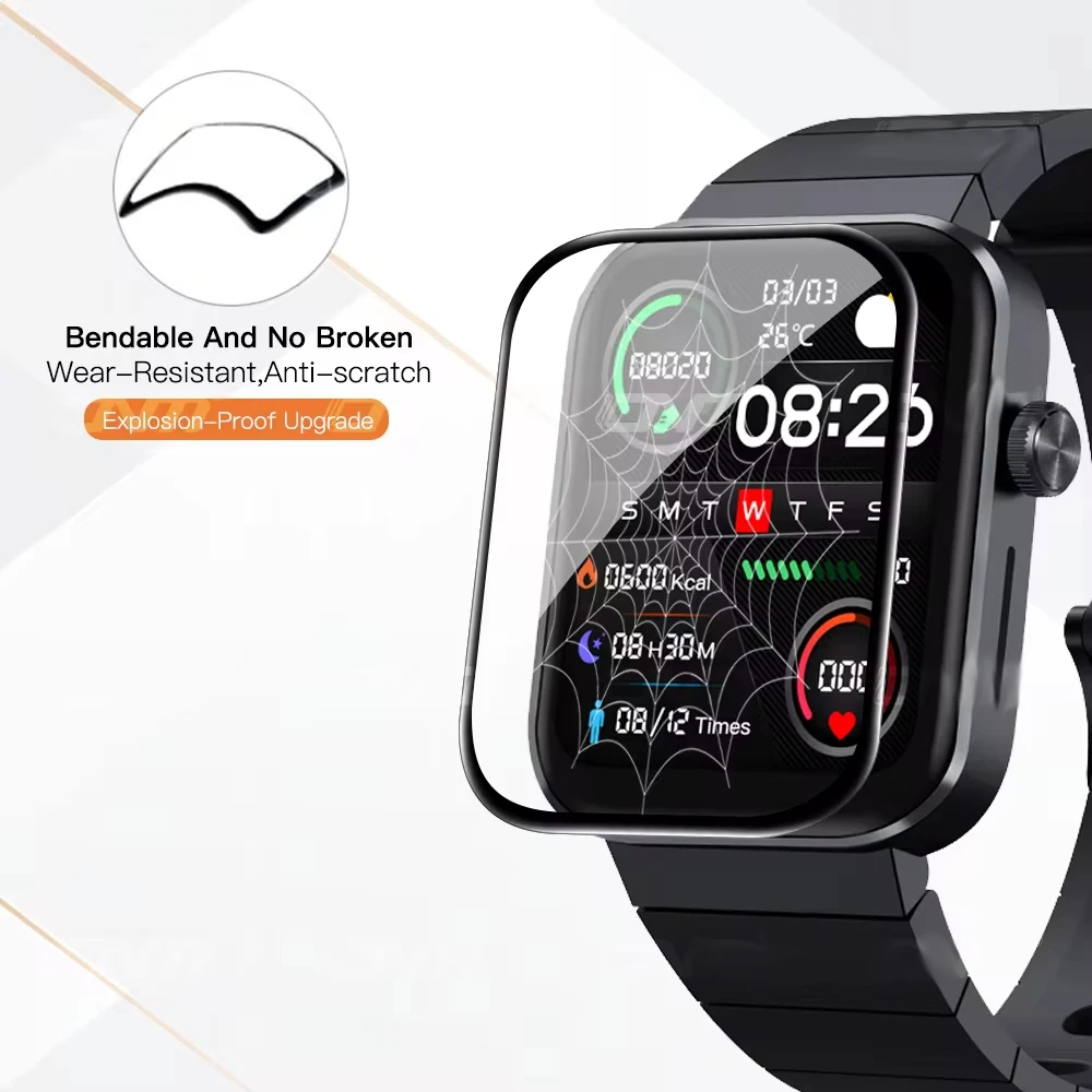 Пленка для часов Mibro T1, аксессуары для полного покрытия, защита экрана от царапин, 3D изогнутые края, защитная пленка HD для Mibro T1