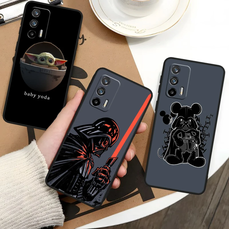 S-tar W-ars Baby Yodas For OPPO Realme GT3 2 C55 C33 C35 C30S C31 X3 X2 Q5i Q3S C21Y Pro Black Silicone Phone Case