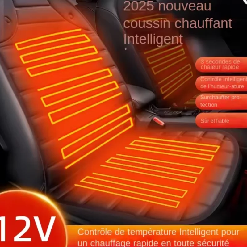 Heated Car Seat Cushion Electric Fast Heating 12V For Winter Vehicle Use Compact Warm Pad Accessories Auto Car view 3