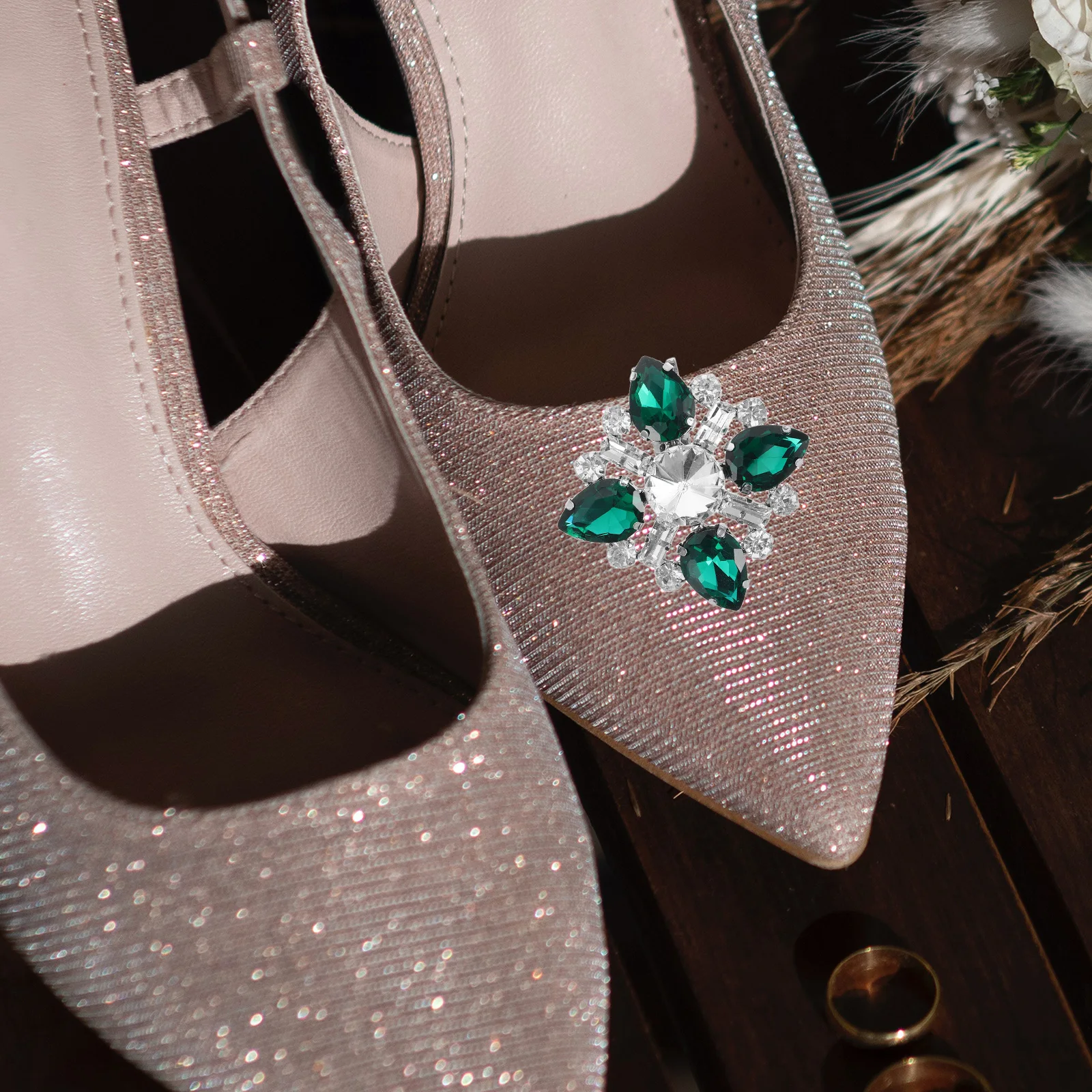 

Metal Diamond Shoe Buckle Rhinestones Wedding Decorative Bride Accessories Clips Shoe Jewelry Charm Decorations