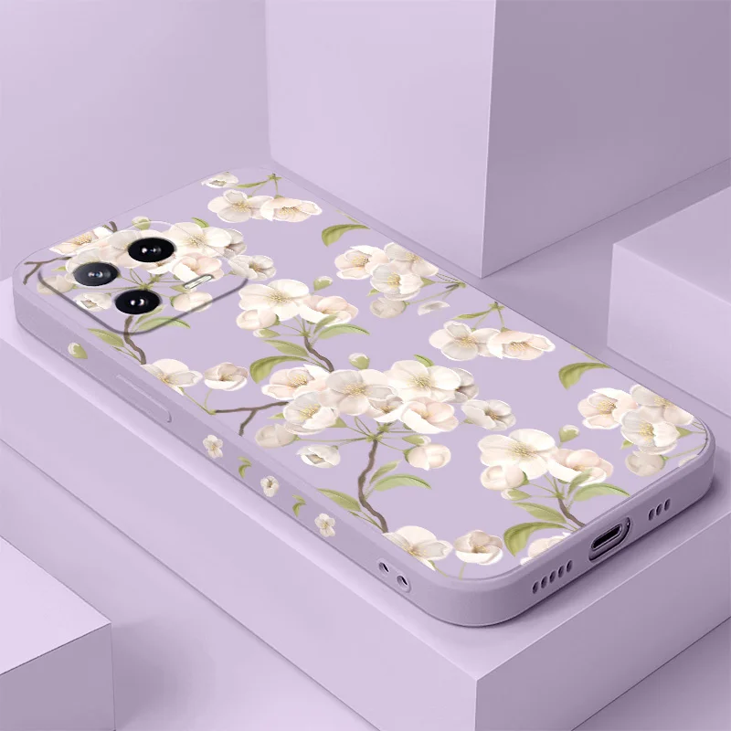 

Pure Flower Phone Case For Xiaomi Mi 15 14 14T 13 13T 12 12X 12T 12S 11 11T 10 10T 9 9T Pro Lite Liquid Silicone Cover