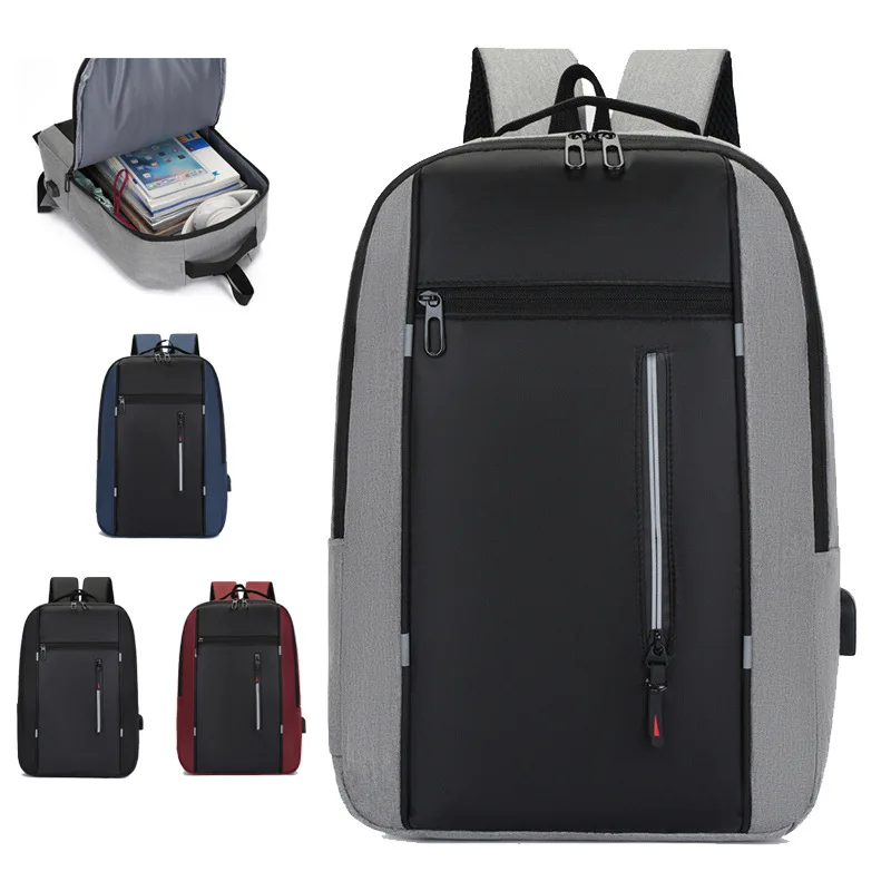

New backpack large-capacity business commuter laptop bag simple college student backpack casual backpack