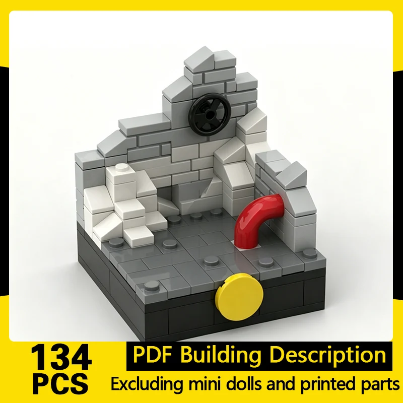 

City Street View Model MOC Building Bricks Small Stand Diorama Modular Technology Gifts Holiday Assemble Children Toys Suit