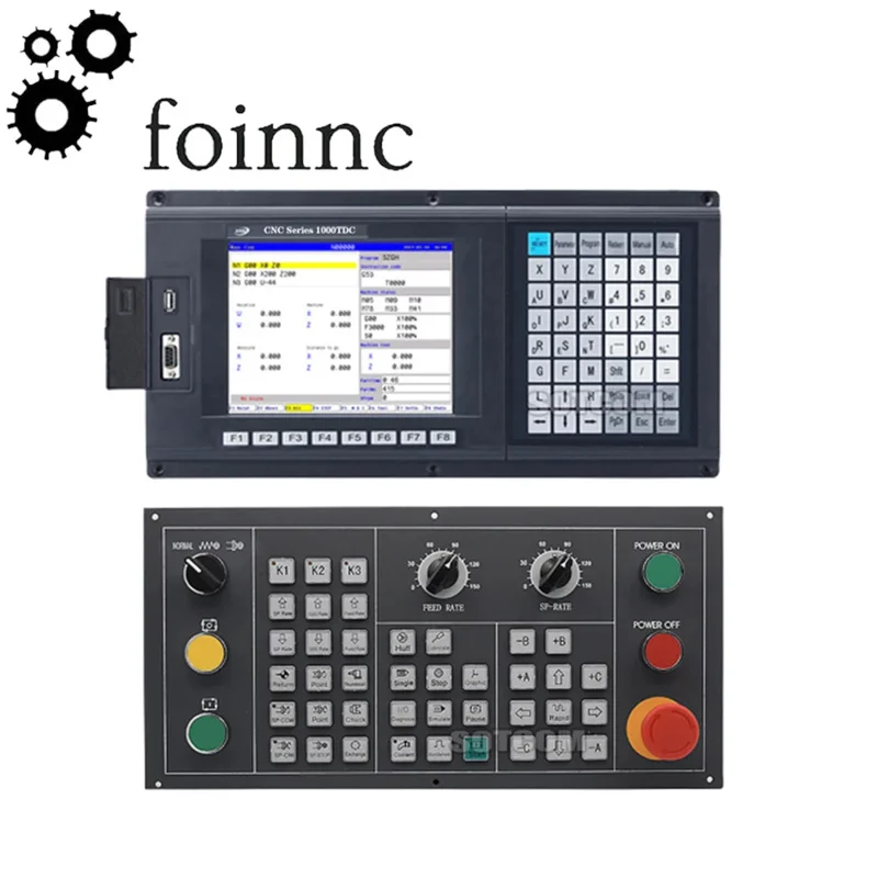 Cnc Lathe Controller Szgh-cnc1000tdc New English Control Panel Plc And Macro Functions 2 Axis Controller For Cnc Turning Centers