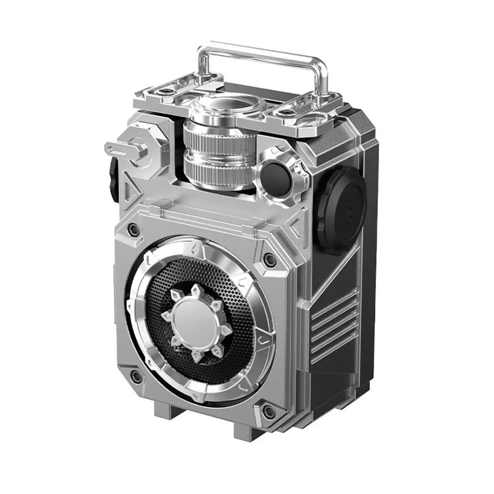 Mechanical Style Portable Bluetooth Speaker Cool Waterproof Creative Mini Super Player Music TF Interface Type-C Bass Card M6G1