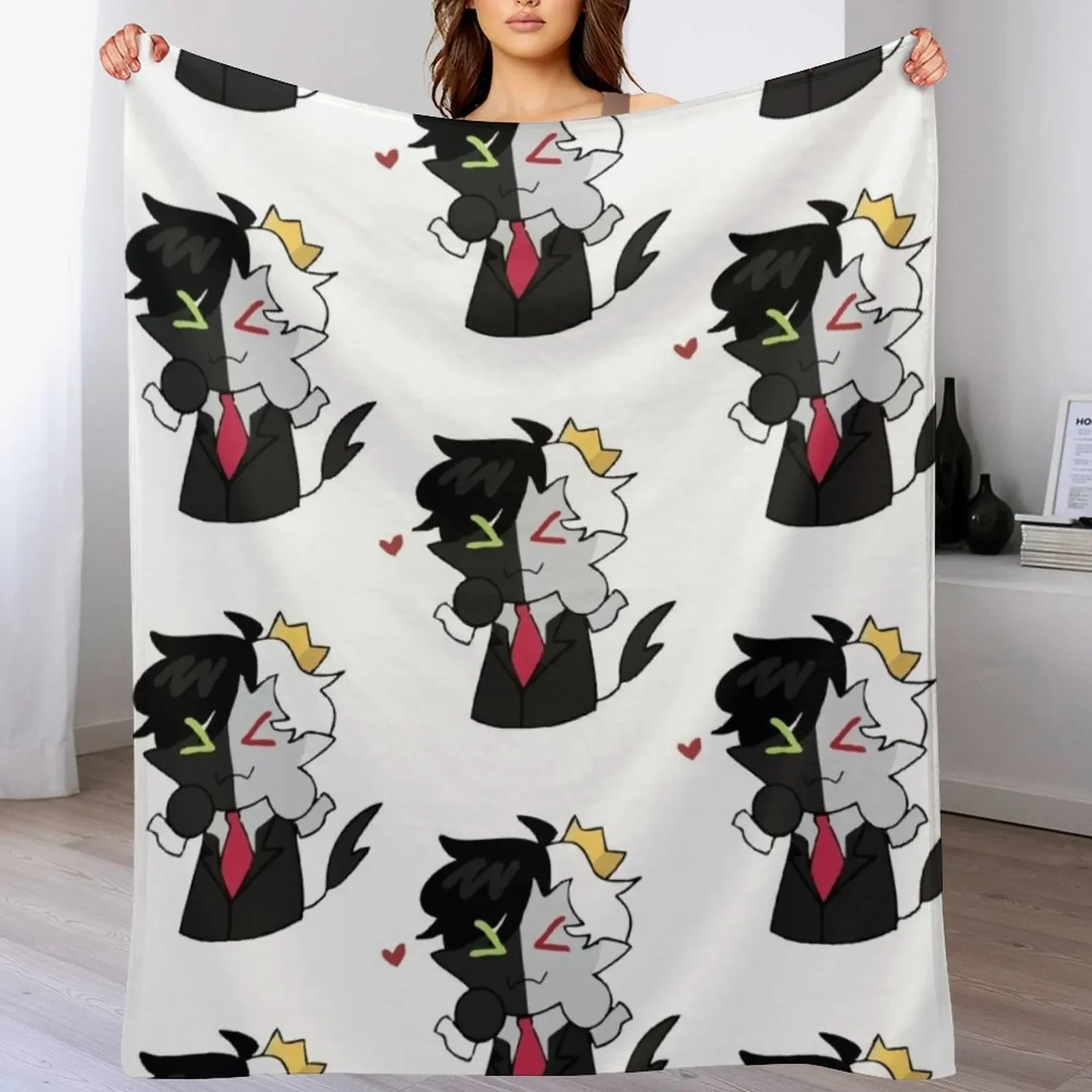 

Ranboo Throw Blanket Cozy Warm Blanket for Bed Room Decor